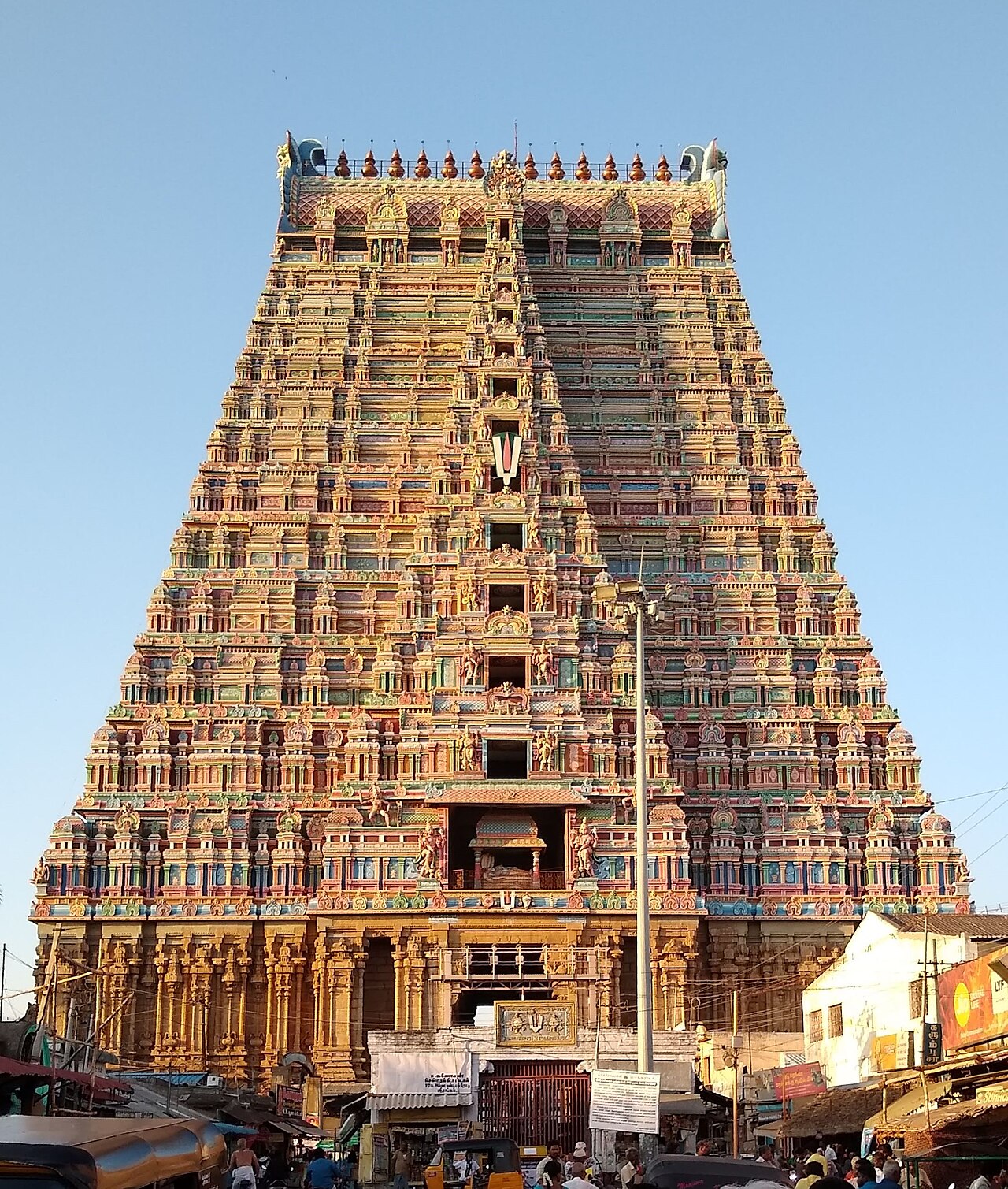 The Rajagopuram of Ranganathaswamy Temple, Srirangam — the tallest temple tower in Asia